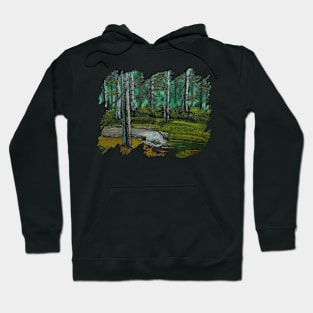 Dark Green Forest Hoodie